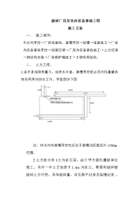 破碎厂房及室内设备基础工程施工方案