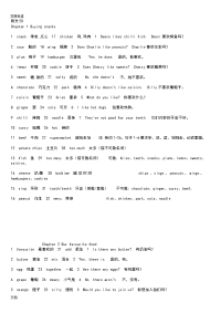 香港朗文2b单词句子及中译英格式