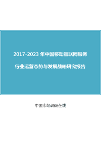 中国移动互联网服务行业评估报告