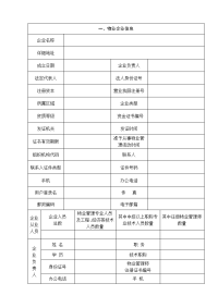 物业管理登记表单