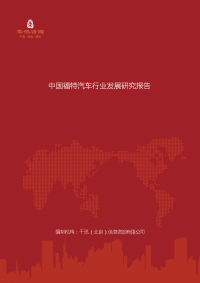 中国福特汽车行业发展研究报告