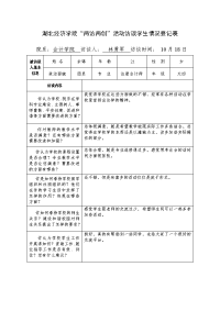 湖北经济学院“两访两创”活动访谈学生情况登记表