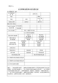 2015年会计师事务所自查情况登记表