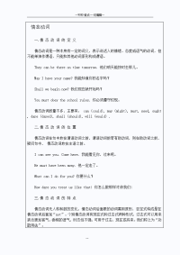 初中英语语法：情态动词讲解与练习(有答案)