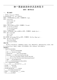 2018年`度外研版初一英语语法考点分析总结预习复习(最新超详细版~)