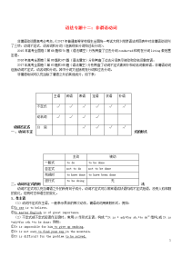高考英语语法精讲精练专题十二非谓语动词