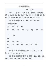 六年级小升初英语语法最全_含练习题_分类清晰