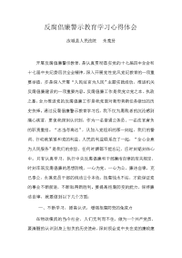 2011反腐倡廉警示教育心得体会