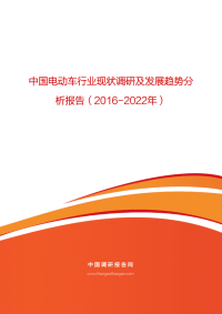 中国电动车行业现状调研及发展趋势分析报告20162022年