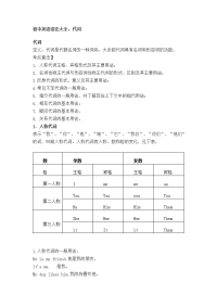 初中英语语法大全-代词