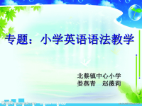 小学英语语法教学一（北蔡娄燕青 赵薇莉）131009