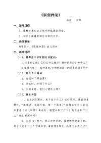 狐狸种菜教案