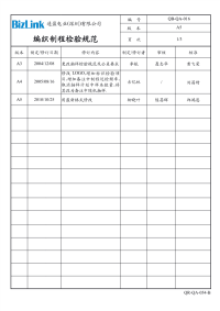 电缆编织制程检验规范