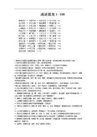 成语接龙1-100(原文加解释)
