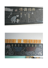 国学经典黑板报图片
