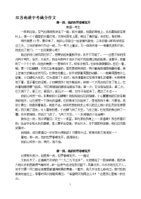 江苏南通中考满分作文