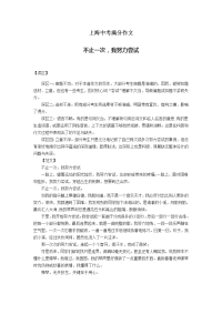上海中考满分作文