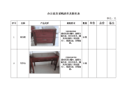 办公家具采购清单及报价表