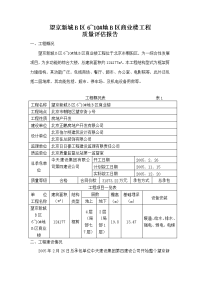 望京新城质量评估报告(最终稿)