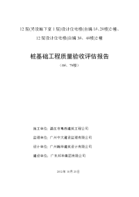 报质监站技术部桩基质量评估报告(6#7#) 2