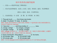 初中英语语法提纲