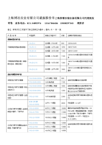 上海博迅实业有限公司最新报价单上海贤德实验仪器有限