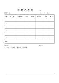 仓库管理表单