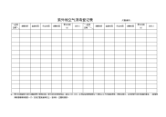 紫外线空气消毒登记表  灯管编号