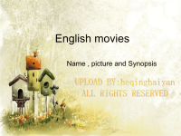 英语演讲PPTEnglishMovies
