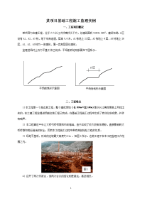 某项目基础工程施工监理实例