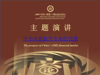 演讲PPT：中小企业融资市场的前景