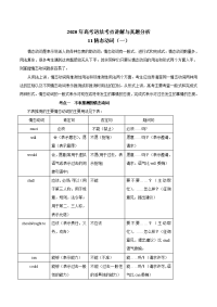 专题11 情态动词（一）-2020年高考英语语法考点讲解与真题分析（解析版）