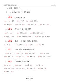 英语音标及自然拼读法
