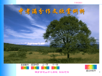中考满分作文欣赏例析