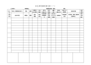 社区居民情况登记表