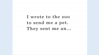 英语绘本故事-Write to the Zoo