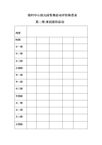 1.2016年秋季银河中心幼儿园班级资料情况登记表