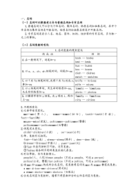 2016年六年级英语语法知识(综合)