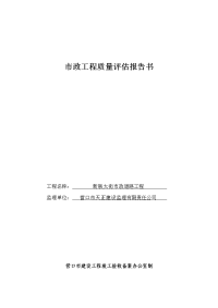 市政工程质量评估报告书(新联)08[1]1028