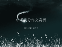 中考满分作文赏析44