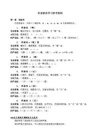 汉语拼音学习参考教程
