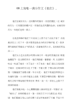 08上海唯一满分作文《他们》,