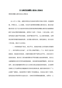 学习典型案例警示教育心得体会资料