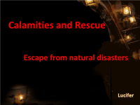 英语演讲PPT：Calamities and Rescue