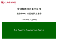 宝钢集团贸易重组项目报告十一：项目咨询总报告