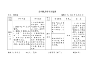 公司机关学习计划表