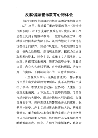 反腐倡廉警示教育心得体会_4