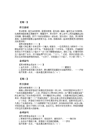 作文素材金词金句