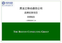 黑龙江移动品牌实施项目报告-BCG