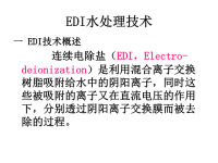 电厂化学EDI水处理技术